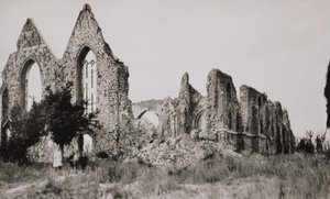 Church at Neuve Eglise, Belgium, Destroyed During World War One, 1919 by American Photographer